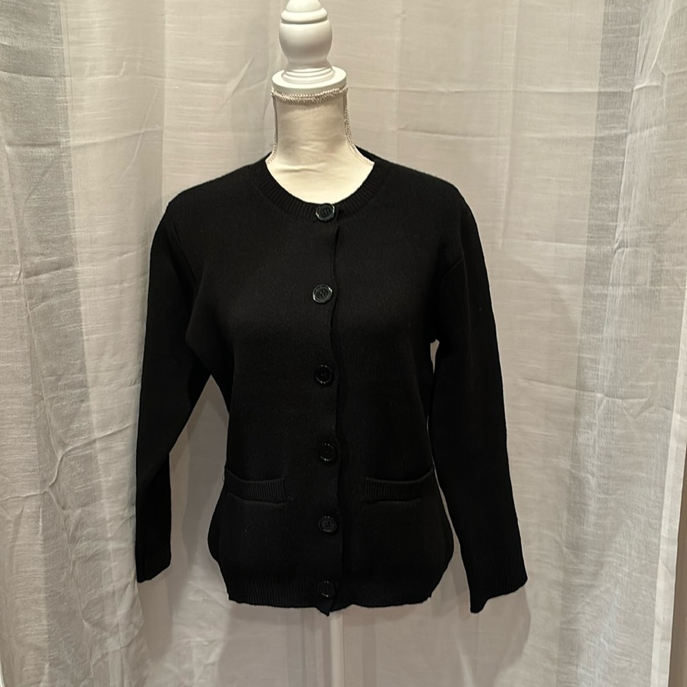 Black Button Sweater size S/M